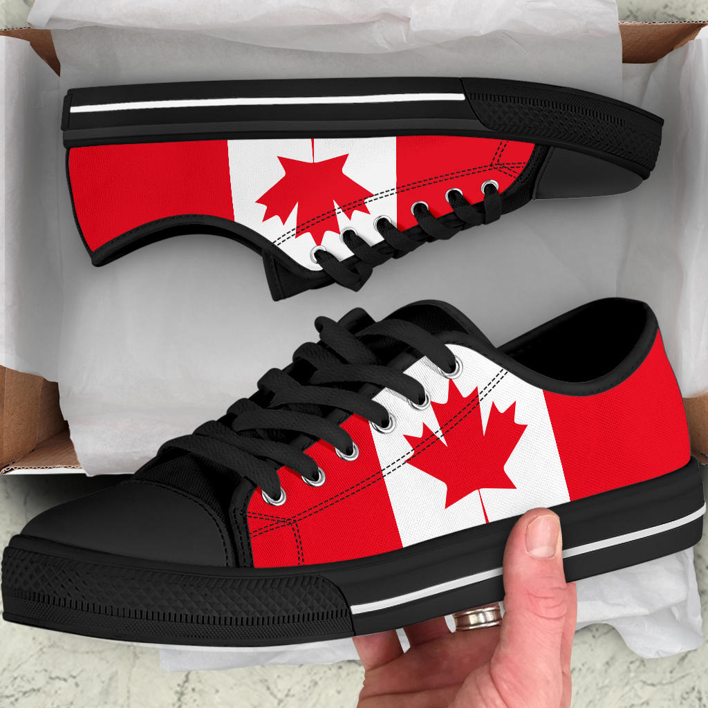 Canada Flag Canvas Low Tops - Men's & Women's