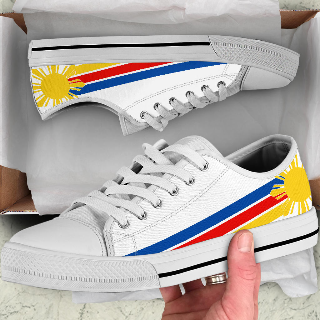 Philippines Pride Canvas Low Tops - Men's & Women's