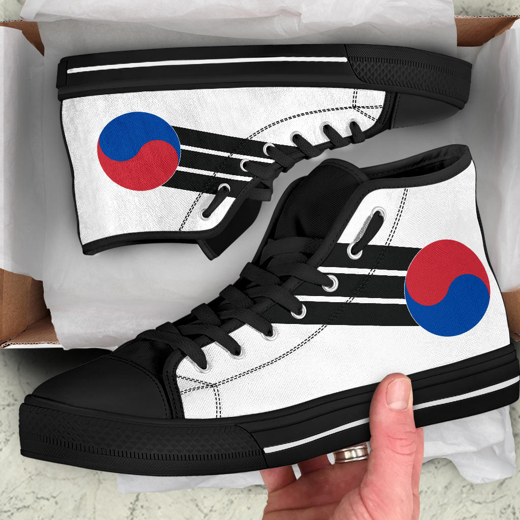 South Korean Pride Canvas High Tops - Men's & Women's