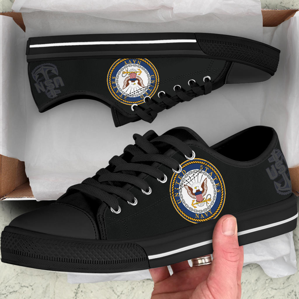 US Navy Tribute Canvas Low Tops - Men's & Women's