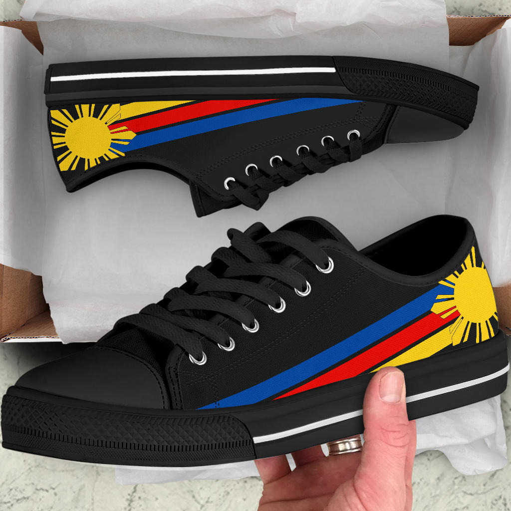 Philippines Pride Canvas Low Tops - Men's & Women's