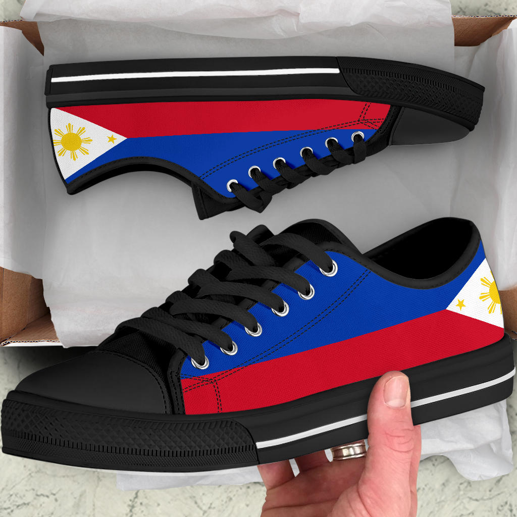 Philippines Flag Canvas Low Tops - Men's & Women's