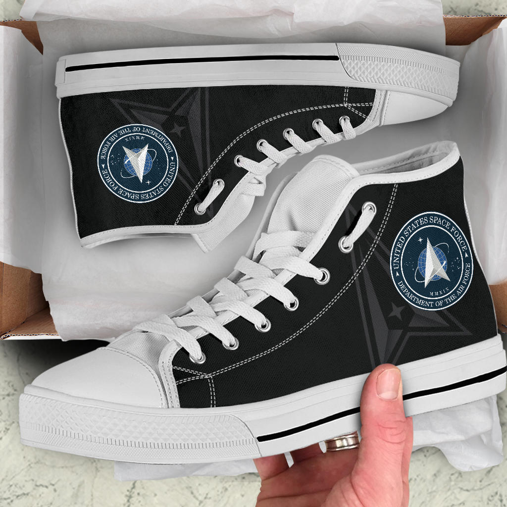 US Space Force Tribute Canvas High Tops - Men's & Women's