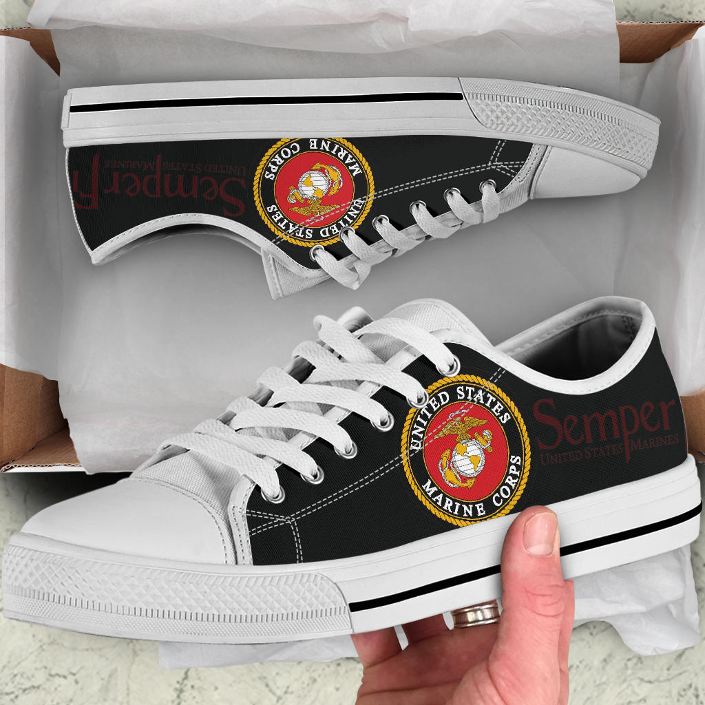 US Marines Tribute Canvas Low Tops - Men's & Women's
