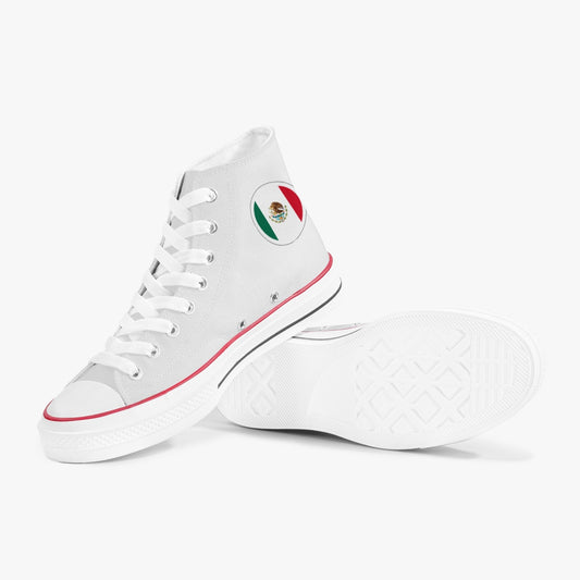 Mexico Classic Canvas High Tops (White) - Men's & Women's