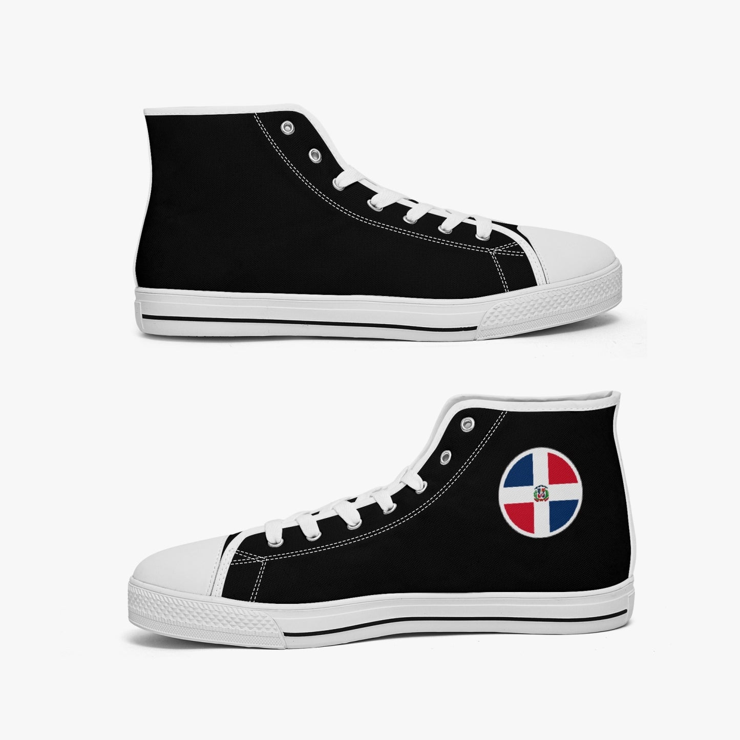 Dominican Classic Canvas High Tops (Black) - Men's & Women's