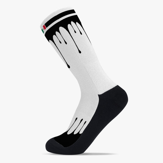 Mexico Drip Sport Socks (Black Drip)