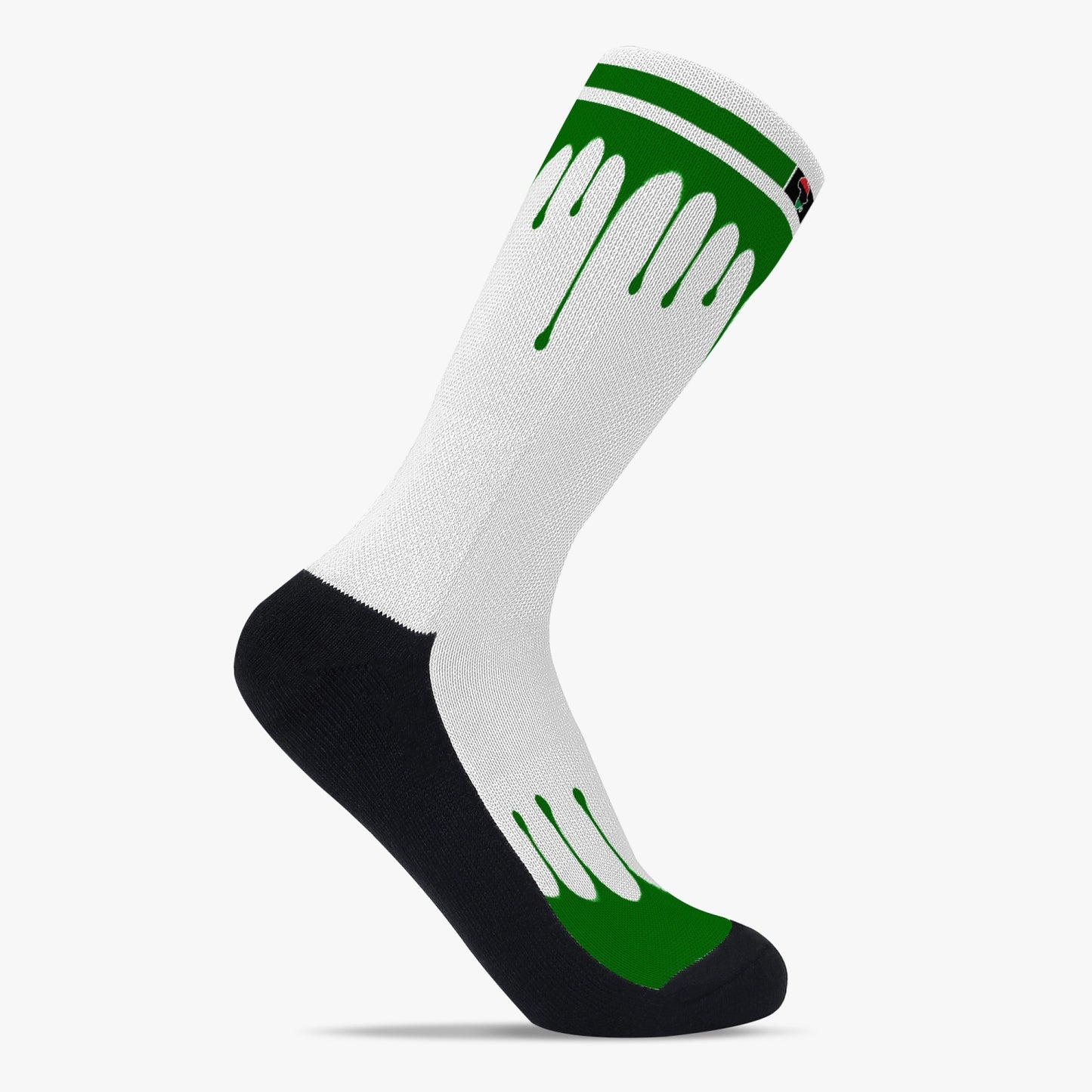 Africa Drip Sport Socks (Green Drip)