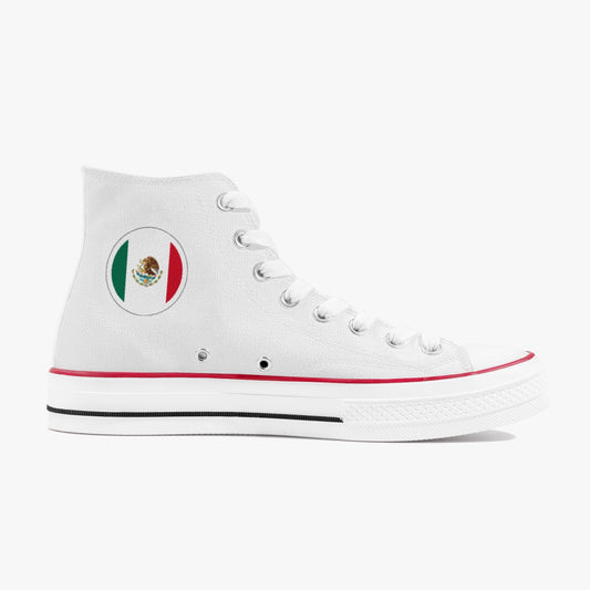 Mexico Classic Canvas High Tops (White) - Men's & Women's