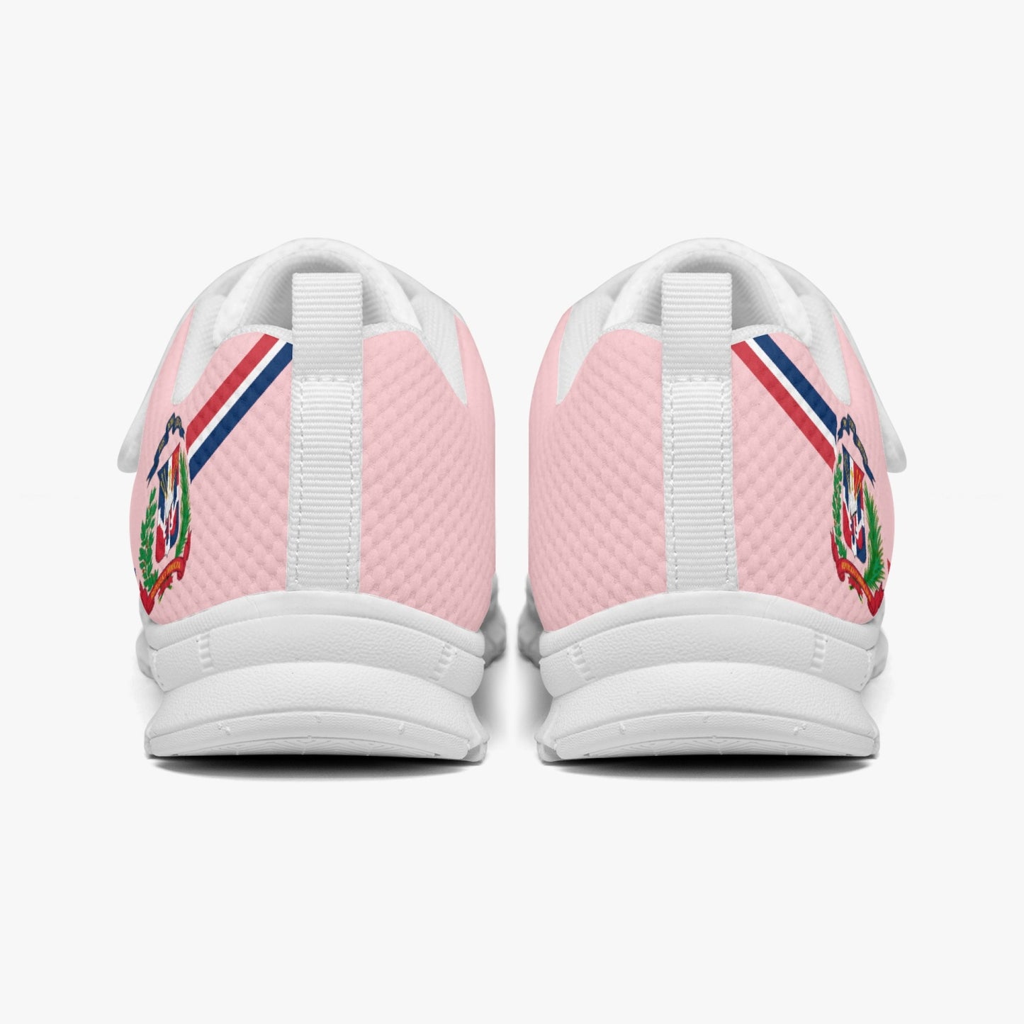 Dominican Pride Kid's Lightweight Velcro Mesh Sneaker - Pink