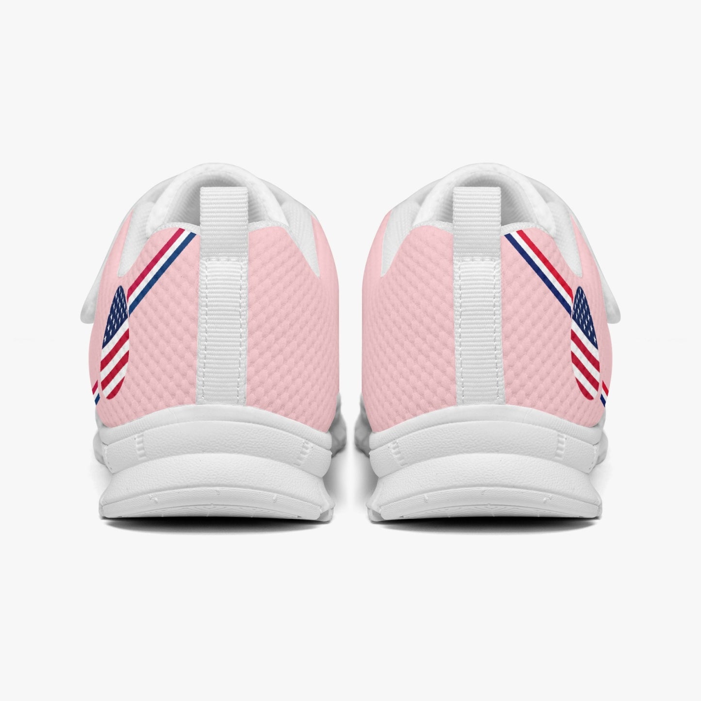 USA Pride Kid's Lightweight Velcro Mesh Sneaker - Pink