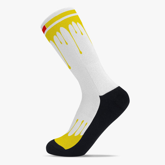 China Drip Sport Socks (Yellow Drip)