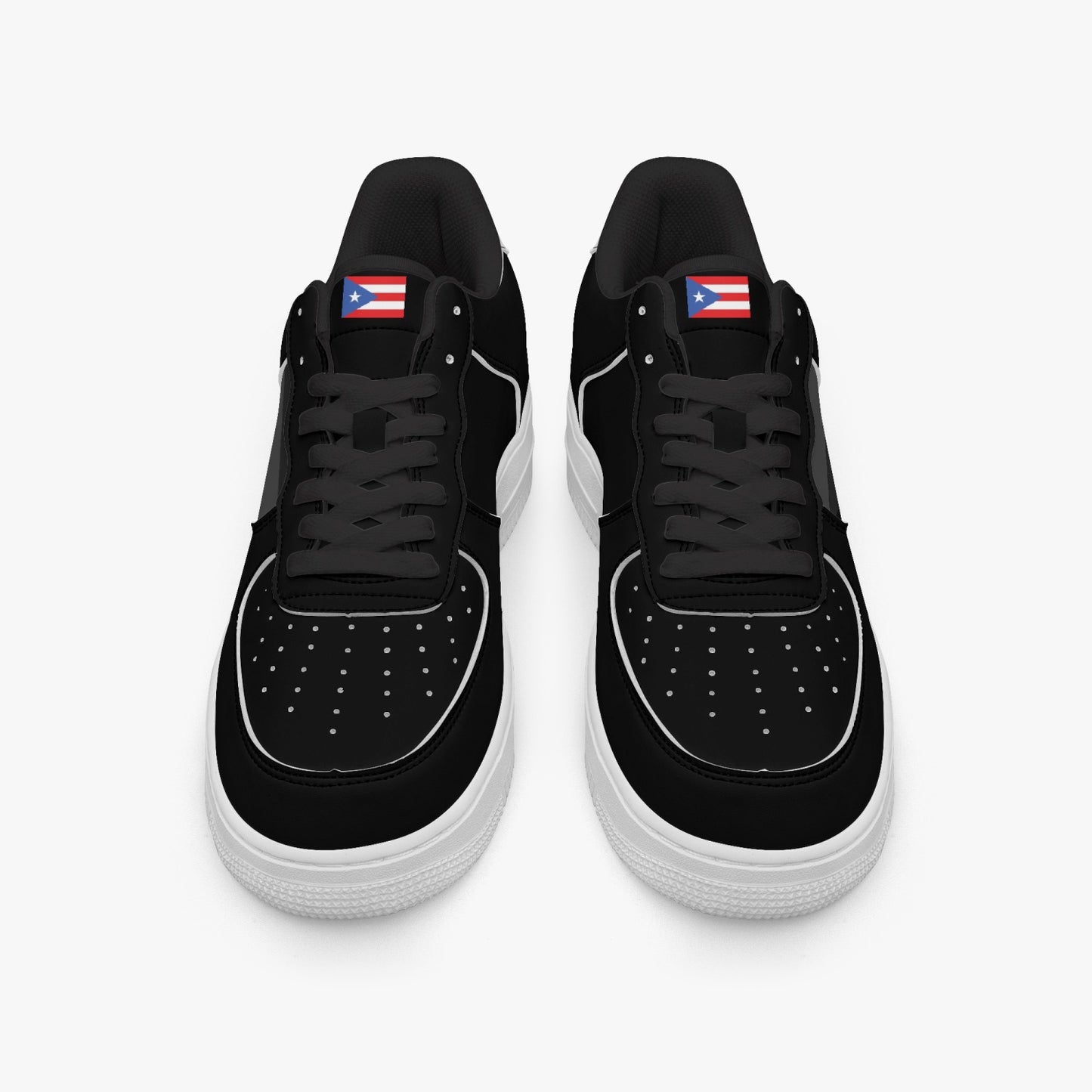 Puerto Rico Classic R-Force 1 Low Tops (Black) - Men's & Women's