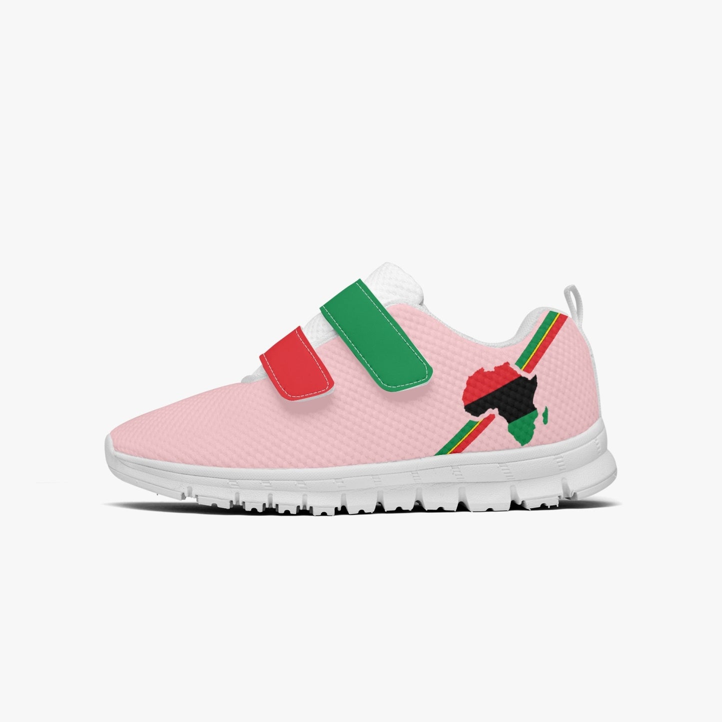 Africa Pride Kid's Lightweight Velcro Mesh Sneaker - Pink