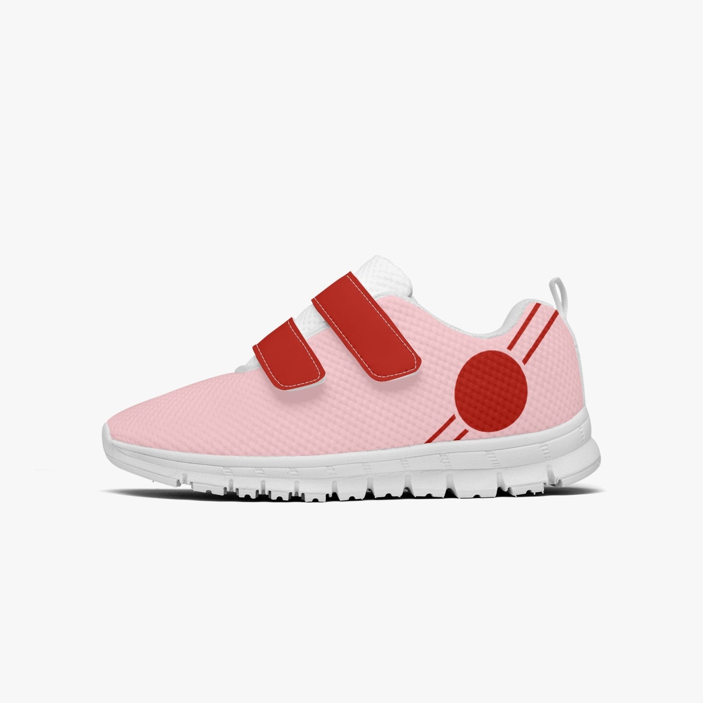 Japan Pride Kid's Lightweight Velcro Mesh Sneaker - Pink