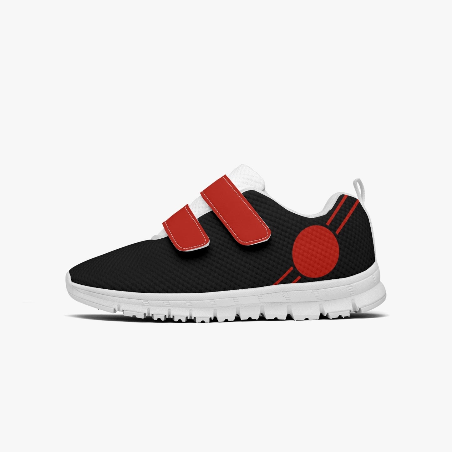 Japan Pride Kid's Lightweight Velcro Mesh Sneaker - Black