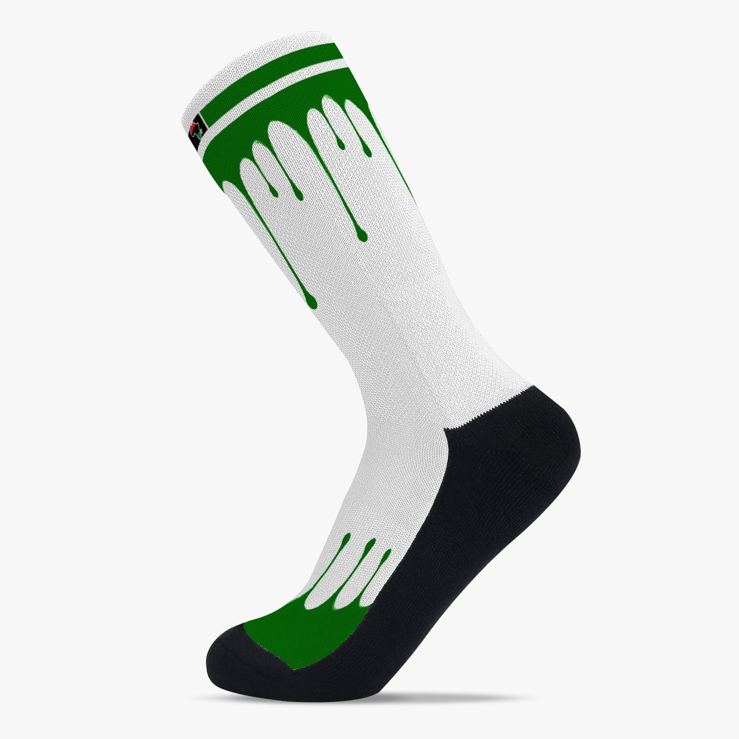 Africa Drip Sport Socks (Green Drip)