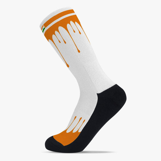 India Drip Sport Socks (Orange Drip)