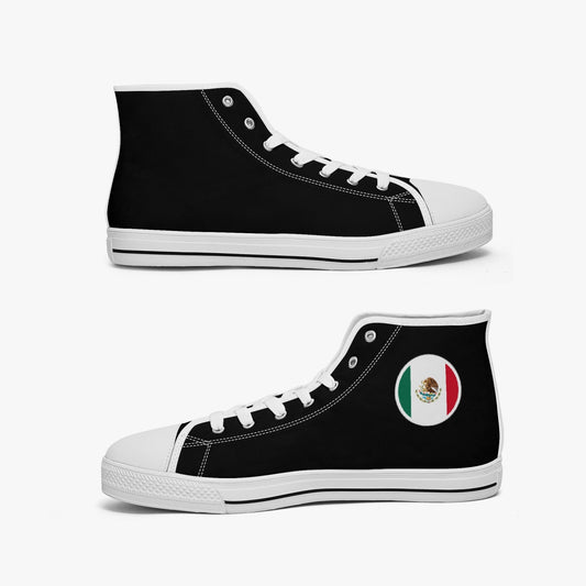 Mexico Classic Canvas High Tops (Black) - Men's & Women's