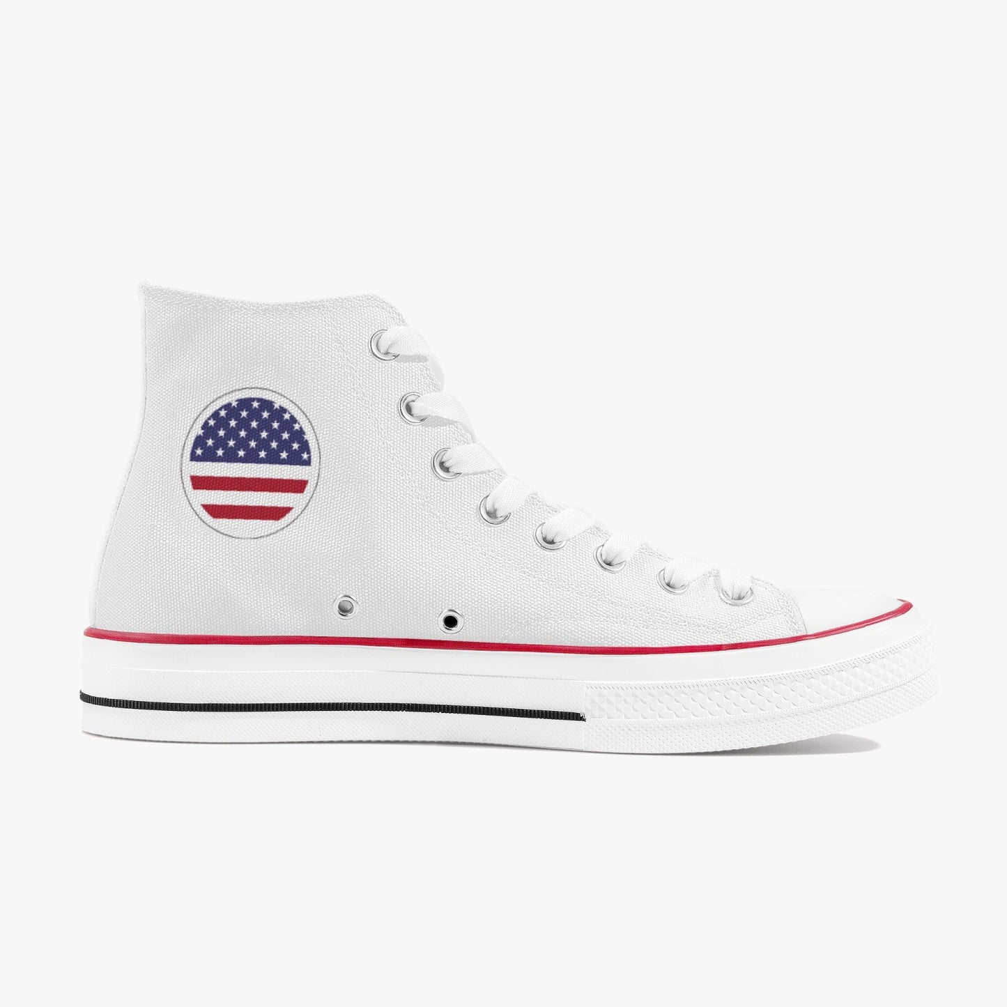 American Classic Canvas High Tops (White) - Men's & Women's