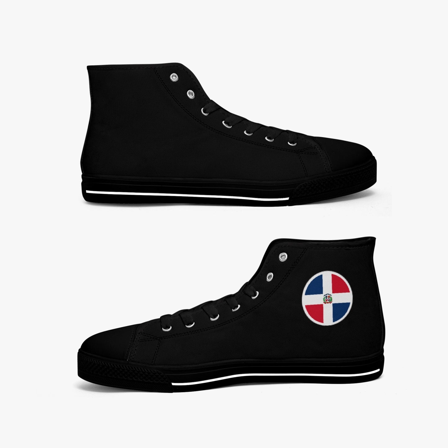 Dominican Classic Canvas High Tops (Black) - Men's & Women's