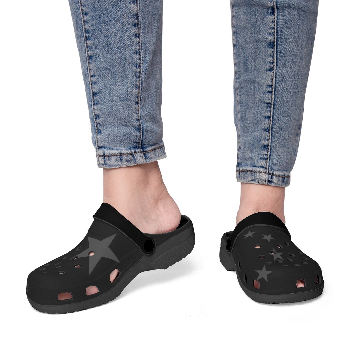 China Flag Clogs (Black) - Men's & Women's