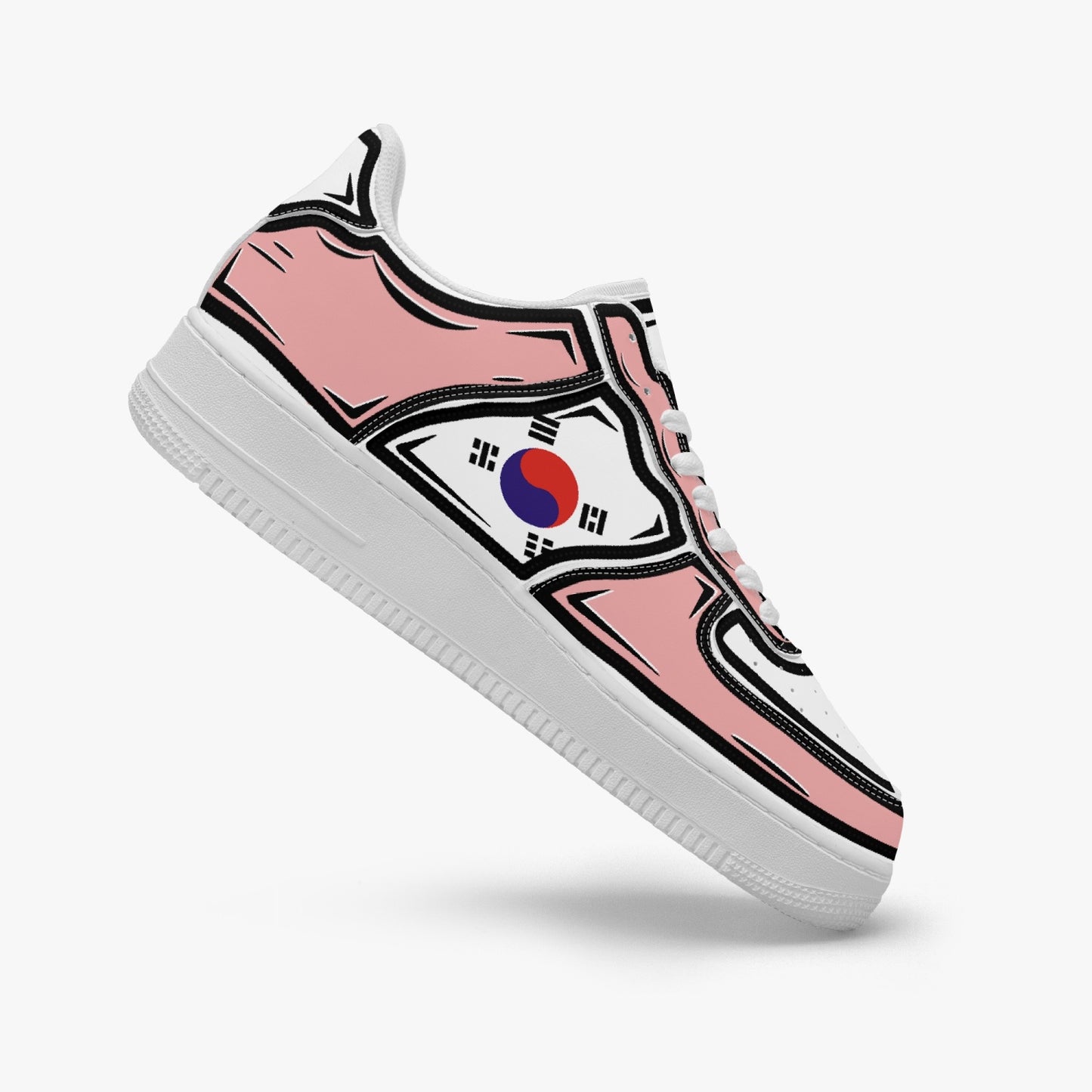 South Korea Cartoon Force 1 Low Tops (Pink) - Men's & Women's