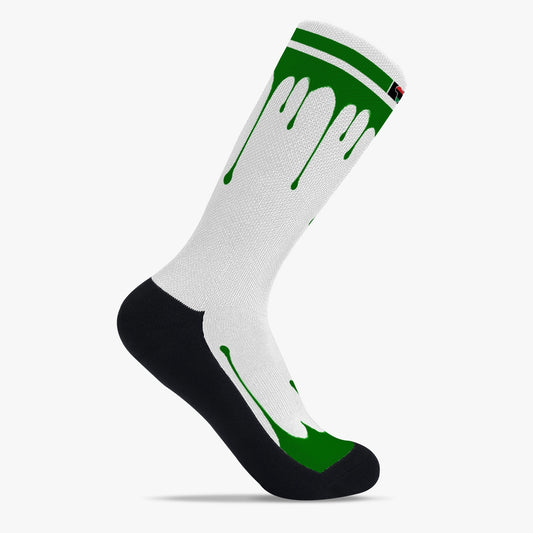 Africa Drip Sport Socks (Green Drip)