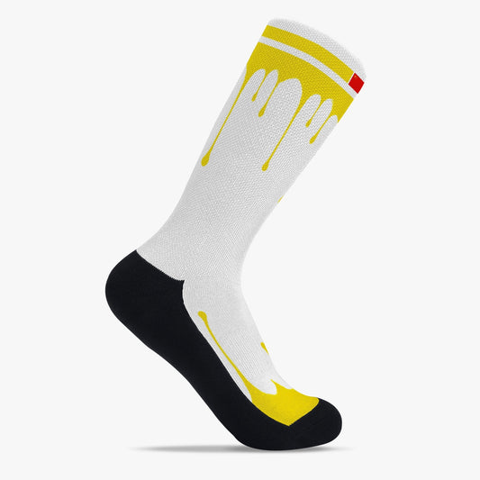 China Drip Sport Socks (Yellow Drip)