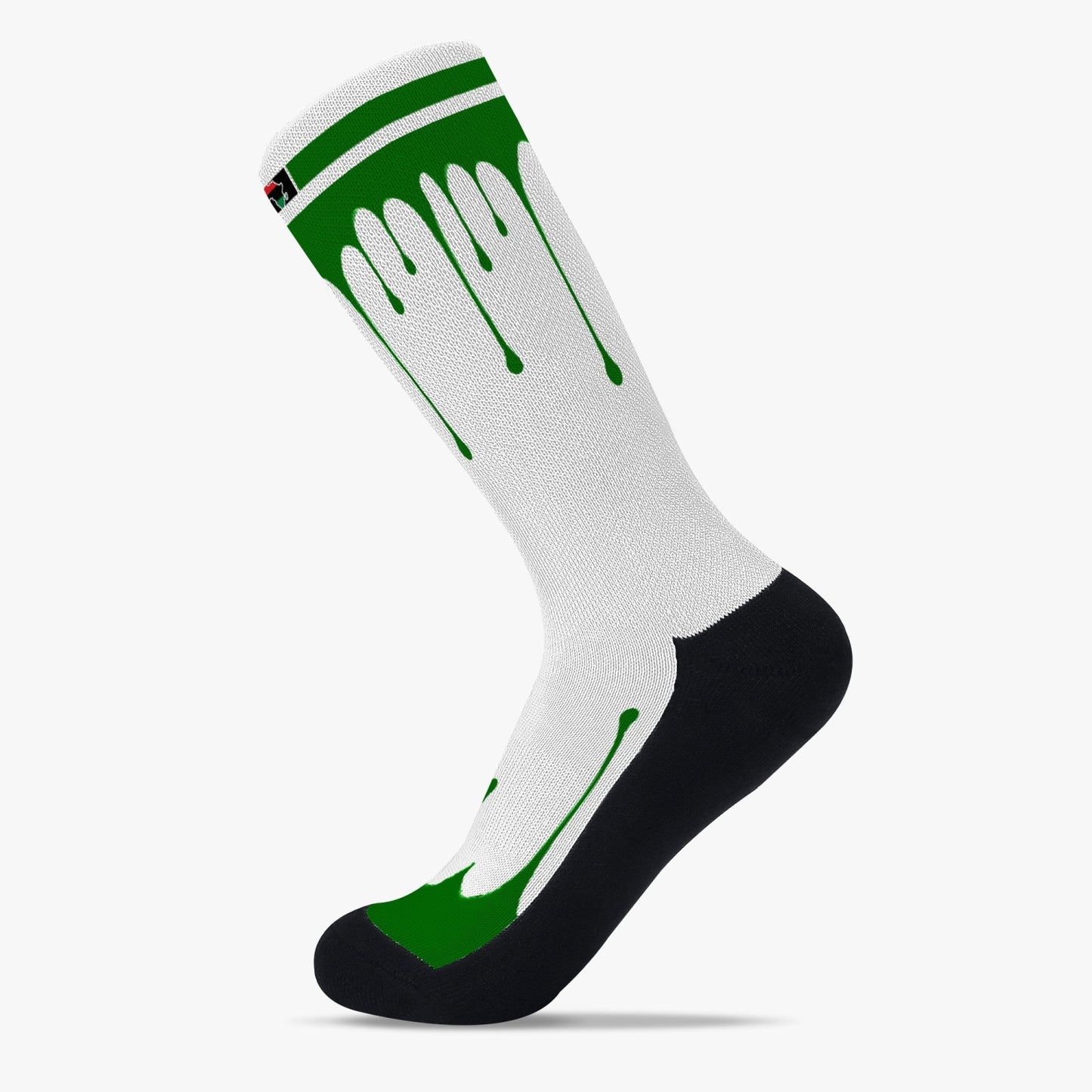 Africa Drip Sport Socks (Green Drip)