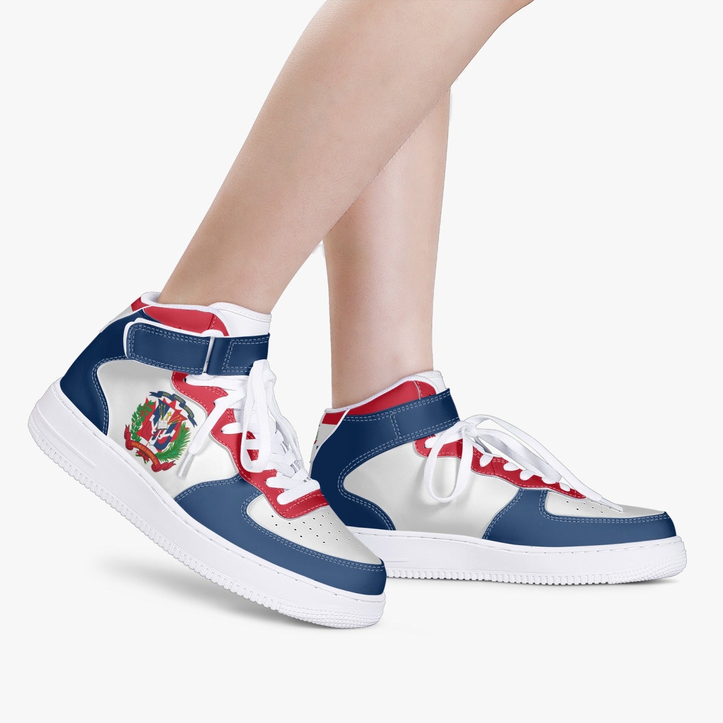 Dominican Republic Flag R-Force 1 Mid Tops - Men's & Women's