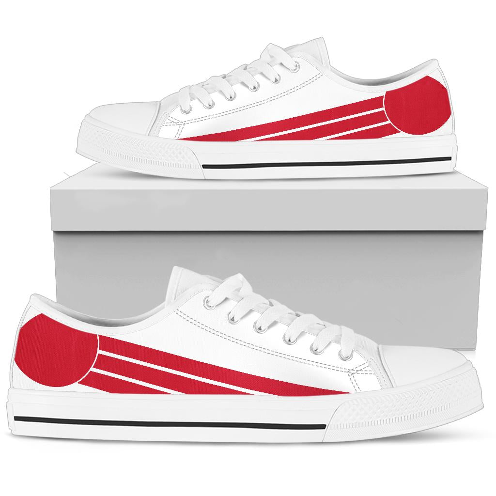 Japanese Pride Canvas Low Tops - Men's & Women's