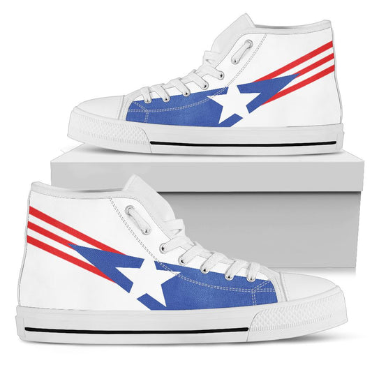 Puerto Rico Pride Canvas High Tops - Men's & Women's