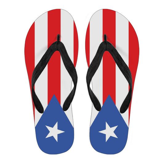 Puerto Rico Flag Flip Flops - Men's & Women's