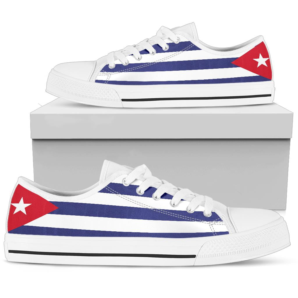 Cuba Flag Canvas Low Tops - Men's & Women's