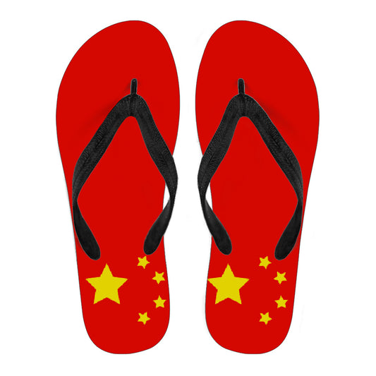 China Flag Flip Flops - Men's & Women's