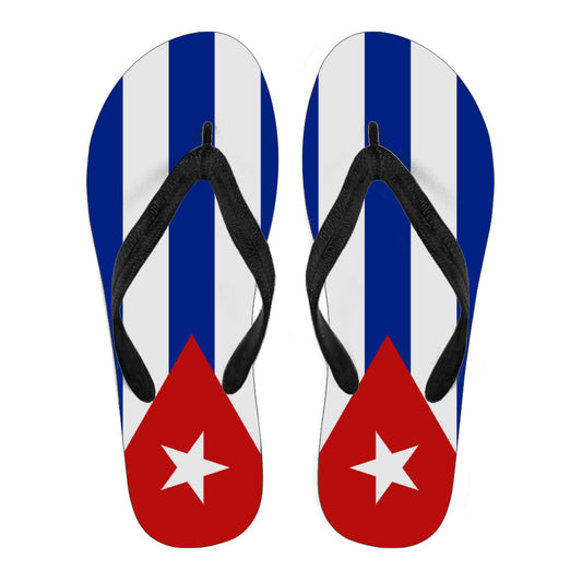 Cuba Flag Flip Flops - Men's & Women's