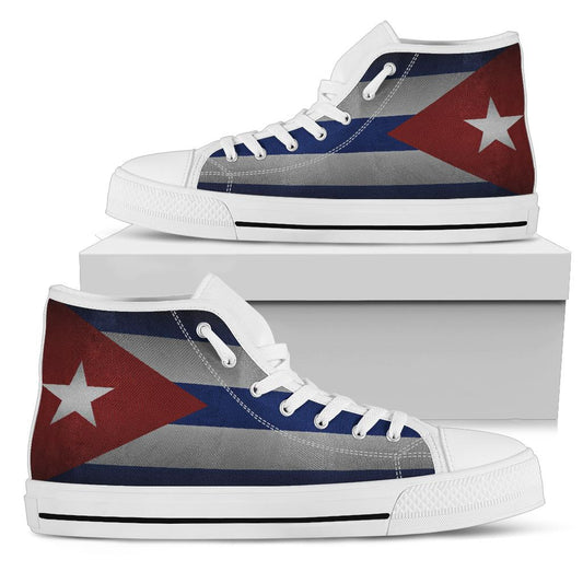 Cuba Flag Canvas Shadow High Tops - Men's & Women's