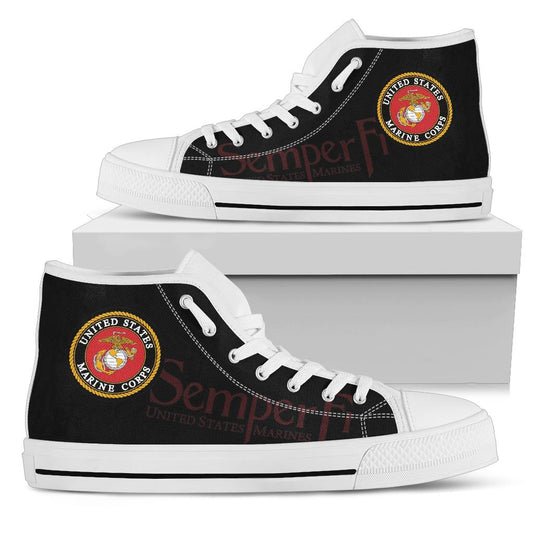 US Marines Tribute Canvas High Tops - Men's & Women's