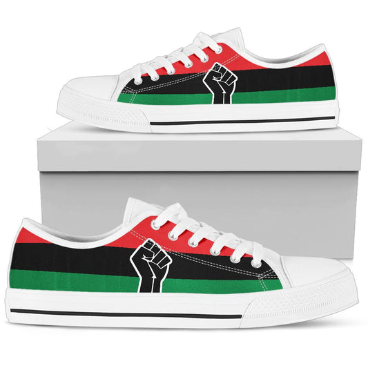 Black Power Canvas Low Tops - Men's & Women's