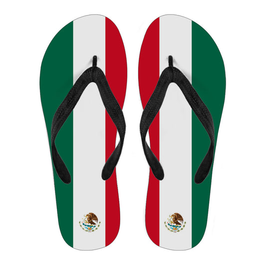 Mexico Flag Flip Flops - Men's & Women's