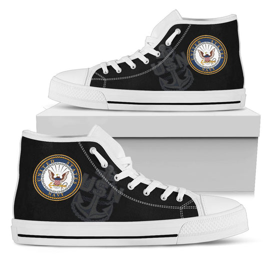 US Navy Tribute Canvas High Tops - Men's & Women's