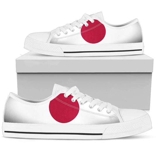 Japan Flag Canvas Low Tops - Men's & Women's