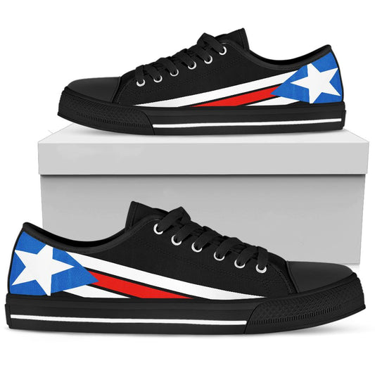 Puerto Rican Pride Canvas Low Tops - Men's & Women's