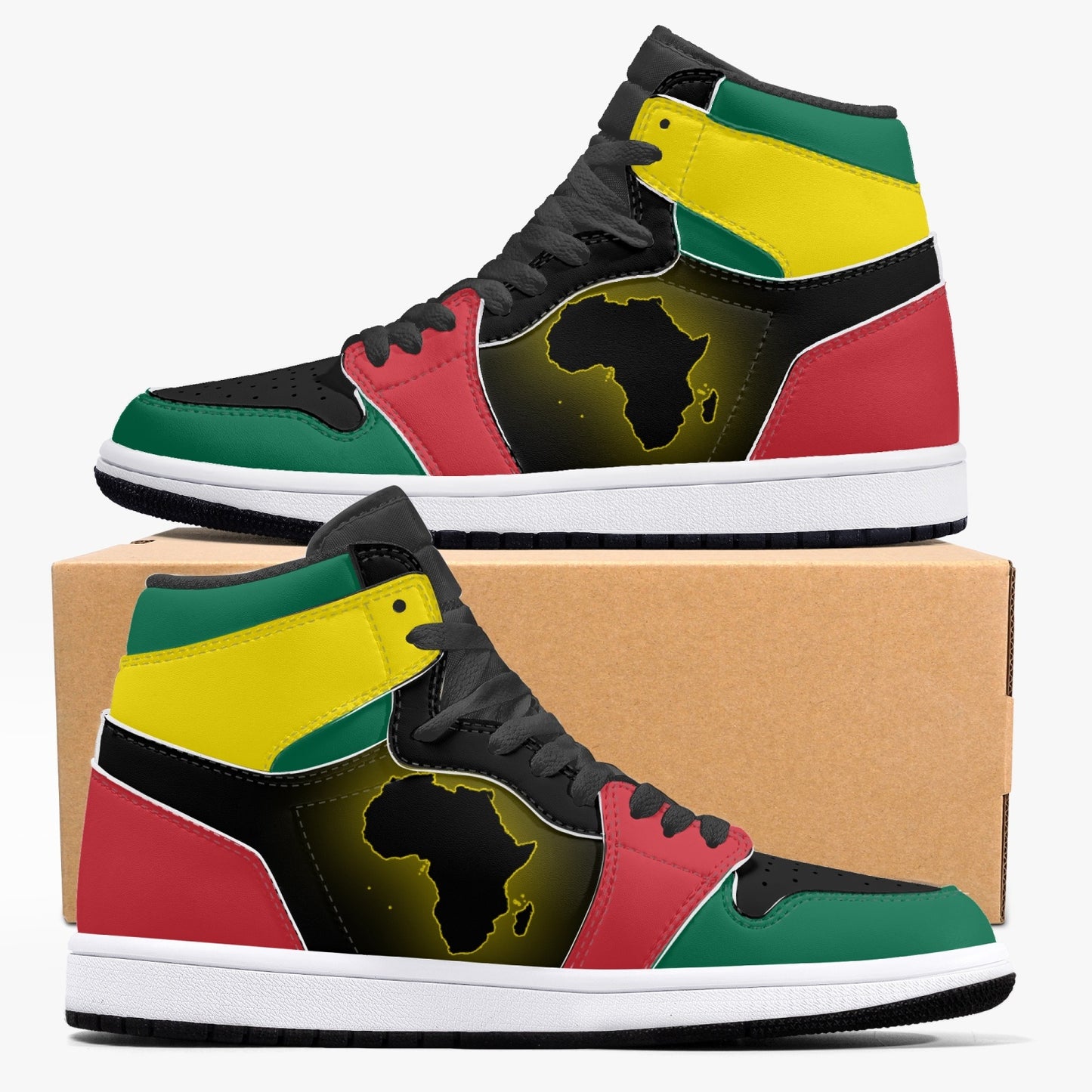 Air Africa High Tops (Black Sole) - Men's & Women's