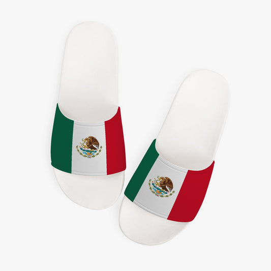 Mexico Flag Slides (White Sole) - Men's & Women's