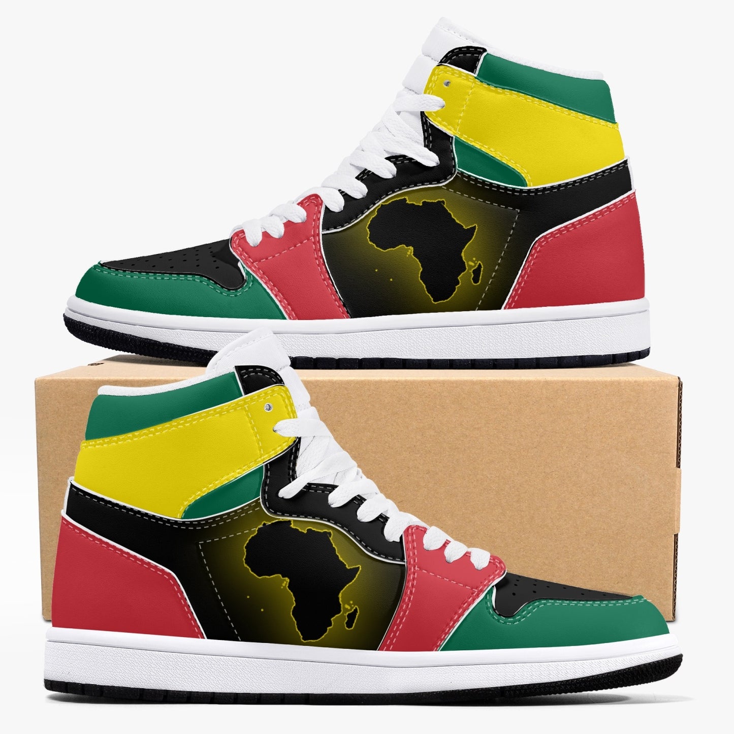 Air Africa High Tops (Black Sole) - Men's & Women's