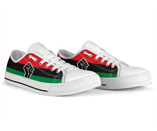 Black Power Canvas Low Tops - Men's & Women's