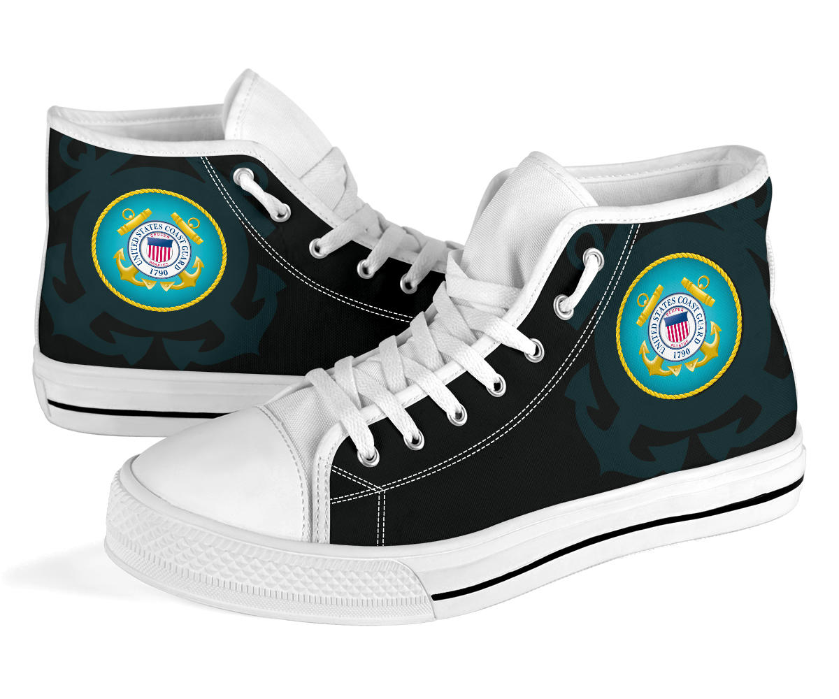 US Coast Guard Tribute Canvas High Tops - Men's & Women's