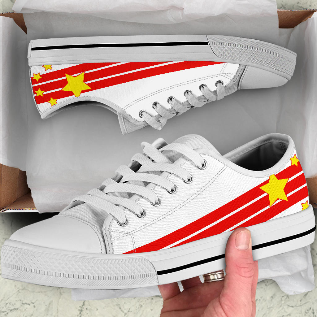 Chinese Pride Canvas Low Tops - Men's & Women's